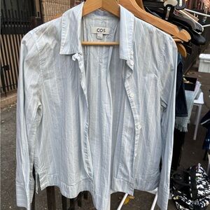 COS Pale Blue Pinstripe Shirt